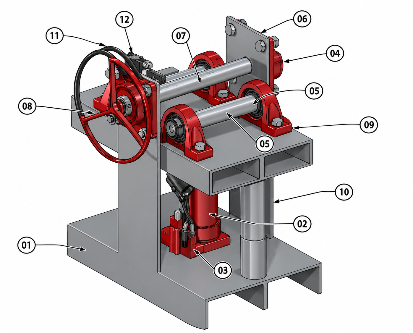 Hydraulic Pipe Bending Machine Components